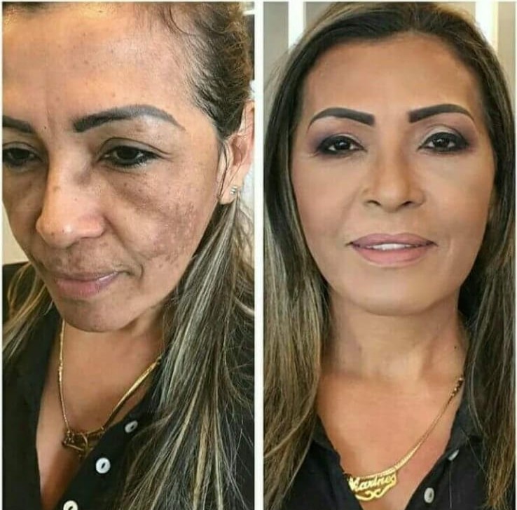 Editorial makeup shoot with creative eyeliner